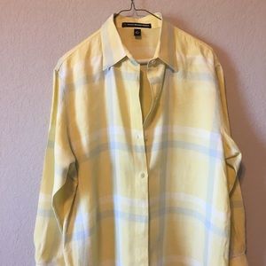 Ellen Tracy 100 linen shirt